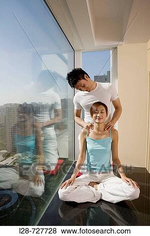Young Couple massage View Large Photo Image Stock Photo - Young Couple massage. Fotosearch