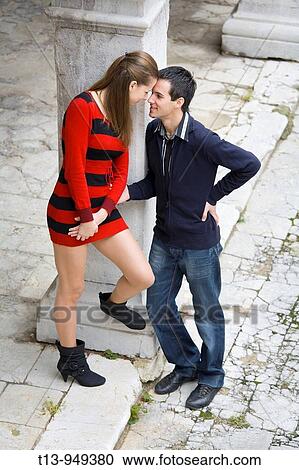 Young couple on a date View Large Photo Image Stock Image - Young couple on a date. Fotosearch