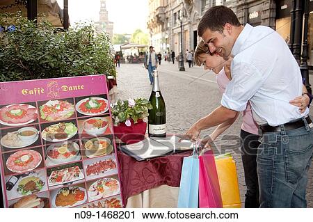 young couple shopping in Milan View Large Photo Image Stock Image - young couple shopping in Milan. Fotosearch