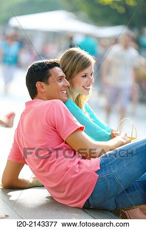 Young couple View Large Photo Image Stock Photo - Young couple. Fotosearch
