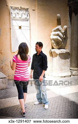 Young couple visiting Capitoline Museum in Rome, Italy View Large Photo Image Stock Photo - Young couple visiting Capitoline Museum in Rome, Italy. Fotosearch