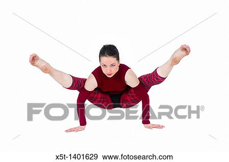 Young female modern dancer On white Background View Large Photo Image Stock Photo - Young female modern dancer On white Background. Fotosearch