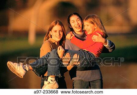 Stock Photo - Young friends. Fotosearch