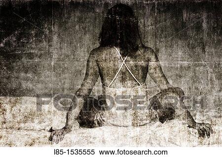 Stock Photography - Young girl back. Fotosearch