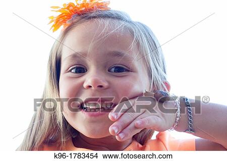 Young girl holding a snail View Large Photo Image Picture - Young girl holding a snail. Fotosearch