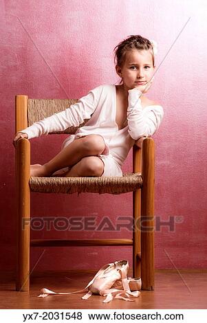 Young girl in her ballet clothing. View Large Photo Image Stock Photo - Young girl in her ballet clothing.. Fotosearch