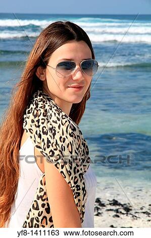 Young girl Majanicho beach Formentera Canary islands Spain View Large Photo Image Stock Image - Young girl Majanicho beach Formentera Canary islands Spain. Fotosearch