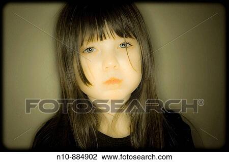 Stock Image - Young girl posing.. Fotosearch