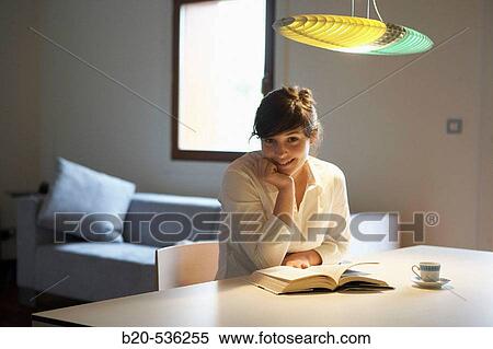Stock Photography - Young girl relaxing in a Villa at Aranzazu, Aizkorri Natural Park, near Oati. Gipuzkoa, Basque Country, Spain. Fotosearch