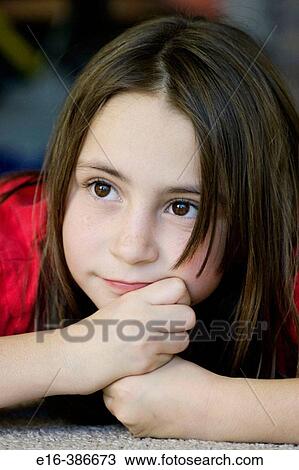 Stock Image - young girl. Fotosearch