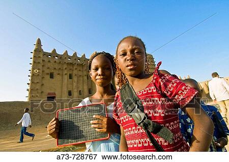 Young girls, Djenne, Mali View Large Photo Image Stock Photo - Young girls, Djenne, Mali. Fotosearch
