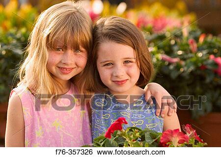 Stock Photograph - Young girls.. Fotosearch