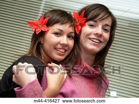 Young girls with flowers. View Large Photo Image Stock Photo - Young girls with flowers.. Fotosearch