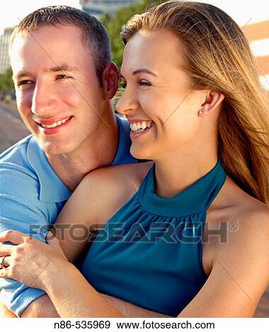 Stock Photo - Young happy couple. Fotosearch