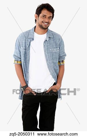 Young happy male in casual dress, Pune India View Large Photo Image Stock Image - Young happy male in casual dress, Pune India. Fotosearch