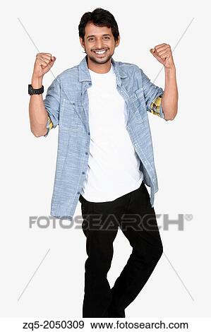 Young happy male in casual dress, Pune India View Large Photo Image Stock Photo - Young happy male in casual dress, Pune India. Fotosearch