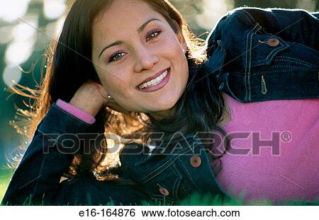 Young Hispanic lady View Large Photo Image Stock Photograph - Young Hispanic lady. Fotosearch
