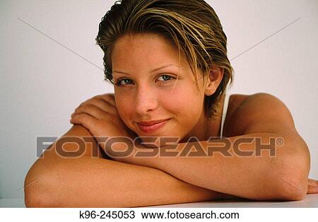 Young Lady Portrait View Large Photo Image Stock Image - Young Lady Portrait. Fotosearch