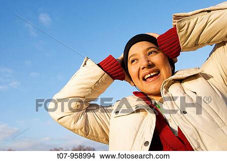 Picture - Young latino woman.. Fotosearch