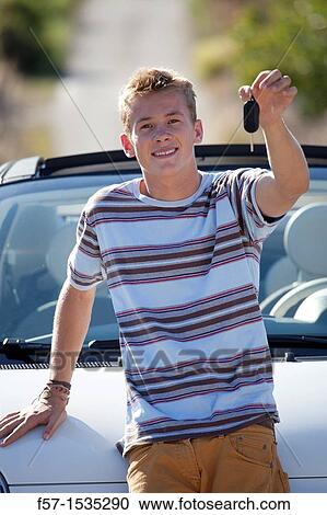 Young male learner driver View Large Photo Image Stock Image - Young male learner driver. Fotosearch