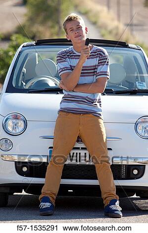 Young male learner driver View Large Photo Image Stock Image - Young male learner driver. Fotosearch