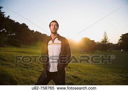 Young man at Lincoln Park, San Francisco, California, USA View Large Photo Image Stock Photography - Young man at Lincoln Park, San Francisco, California, USA. Fotosearch