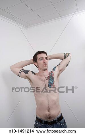 Picture - Young man posing. Fotosearch