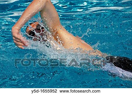 young man swimming in the swimming pool View Large Photo Image Stock Image - young man swimming in the swimming pool. Fotosearch