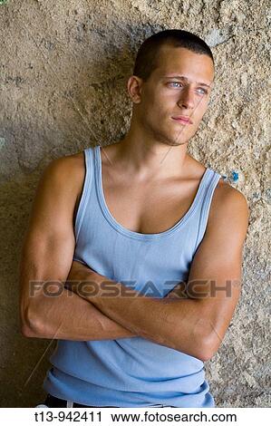 Stock Image - Young masculine man. Fotosearch