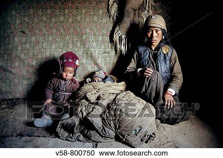 YOUNG MOTHER AND HER SONS, SANI VILLAGE, ZANSKAR, INDIA View Large Photo Image Stock Image - YOUNG MOTHER AND HER SONS, SANI VILLAGE, ZANSKAR, INDIA. Fotosearch