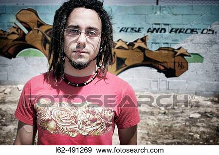Young person with rastas in the hair. View Large Photo Image Stock Photo - Young person with rastas in the hair.. Fotosearch