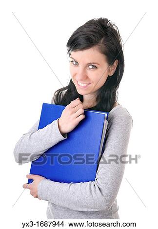 Picture - Young smiling woman. Fotosearch