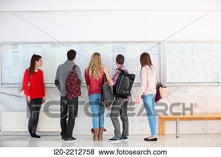 Stock Photo - Young students at campus. Fotosearch