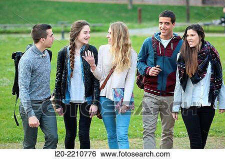 Young students at campus View Large Photo Image Stock Photograph - Young students at campus. Fotosearch