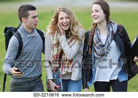 Young students at campus View Large Photo Image Stock Photograph - Young students at campus. Fotosearch