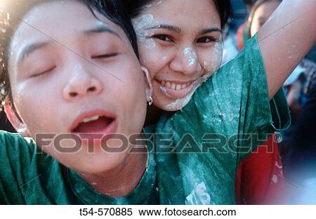 Young Thai People celebrate Songkhran Festival View Large Photo Image Stock Photography - Young Thai People celebrate Songkhran Festival. Fotosearch