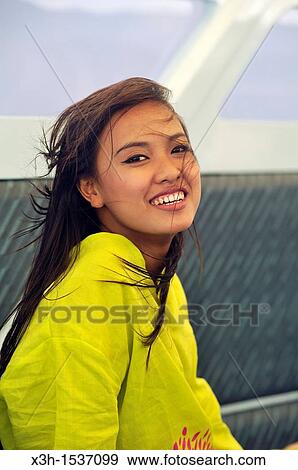 Young Thai woman Krabi, Thailand, Asia View Large Photo Image Stock Photo - Young Thai woman Krabi, Thailand, Asia. Fotosearch