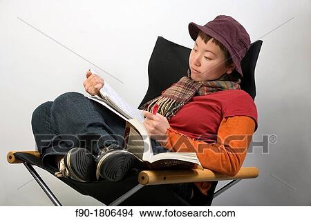 Picture - Young woman Asian Student. Fotosearch