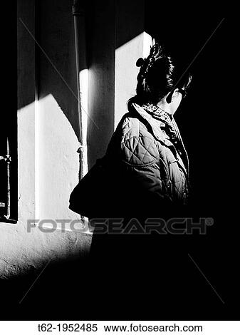 Young woman going shopping in a winter day. View Large Photo Image Stock Photography - Young woman going shopping in a winter day.. Fotosearch