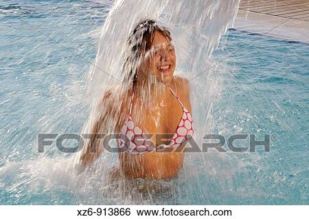 young woman in the spa View Large Photo Image Stock Photograph - young woman in the spa. Fotosearch