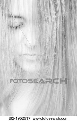Young woman meditating with closed eyes. White and Black. View Large Photo Image Stock Photo - Young woman meditating with closed eyes. White and Black.. Fotosearch