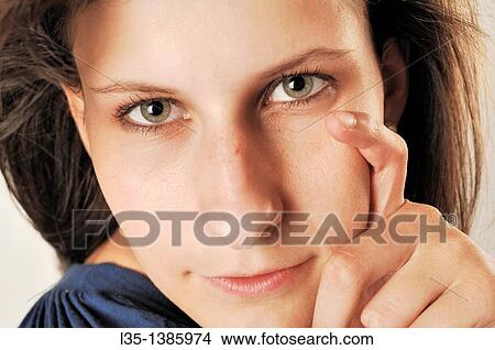 Picture - Young woman. Fotosearch