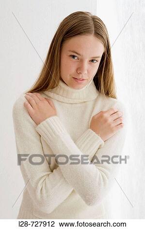 Stock Image - young woman portrait. Fotosearch