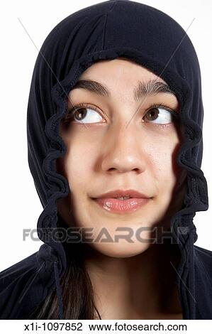Stock Image - Young woman portrait. Fotosearch