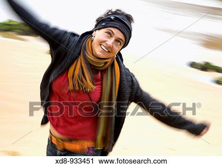 Stock Image - young woman portrait. Fotosearch