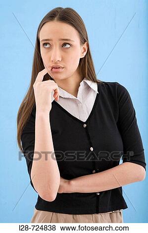 young woman portrait View Large Photo Image Stock Photo - young woman portrait. Fotosearch
