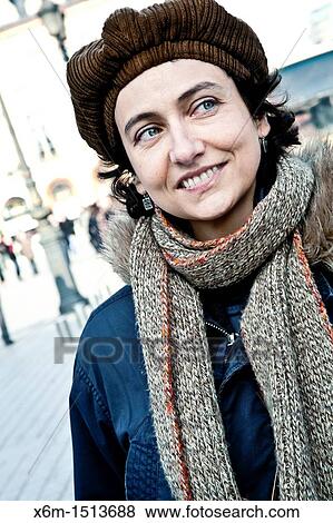 Stock Photo - Young woman portrait. Fotosearch