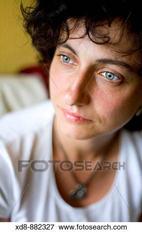 Stock Photo - Young woman portrait. Fotosearch