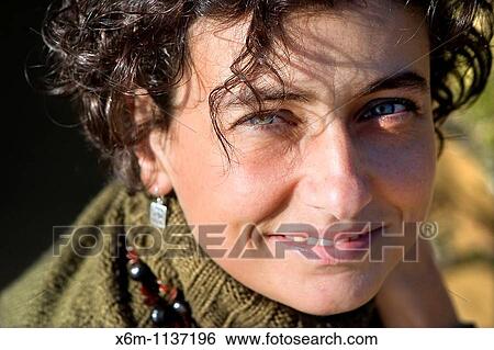 Stock Photograph - young woman portrait. Fotosearch
