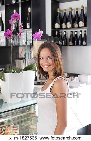 Stock Photography - Young woman portrait. Fotosearch